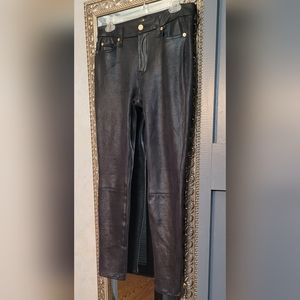 Coated black jeans by 7 For All Mankind